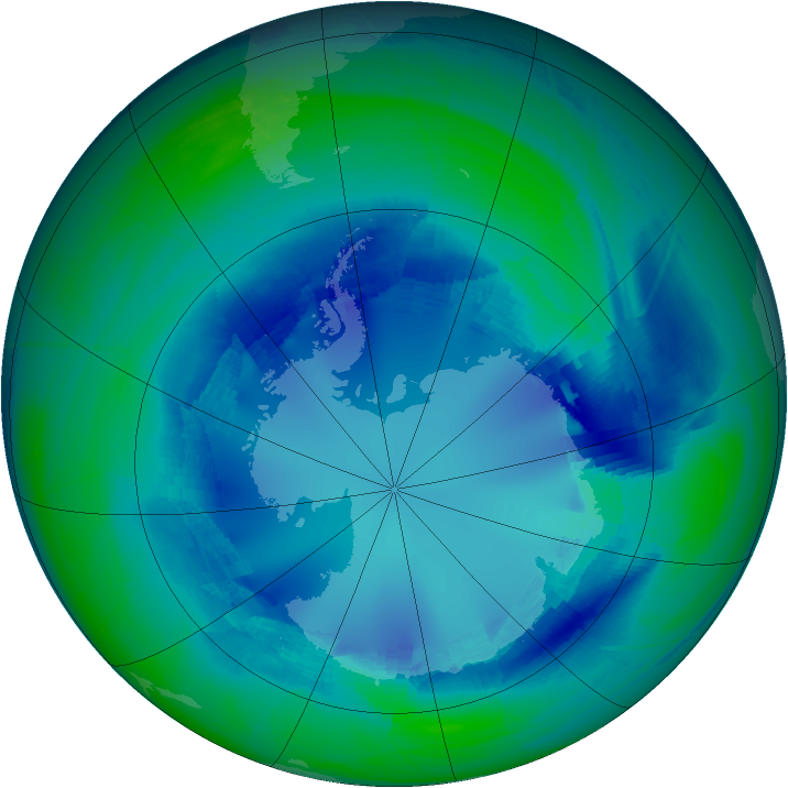 Ozone Map 2008-08-19